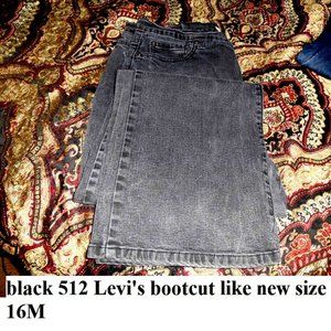 Levi's Straus black pants ladys